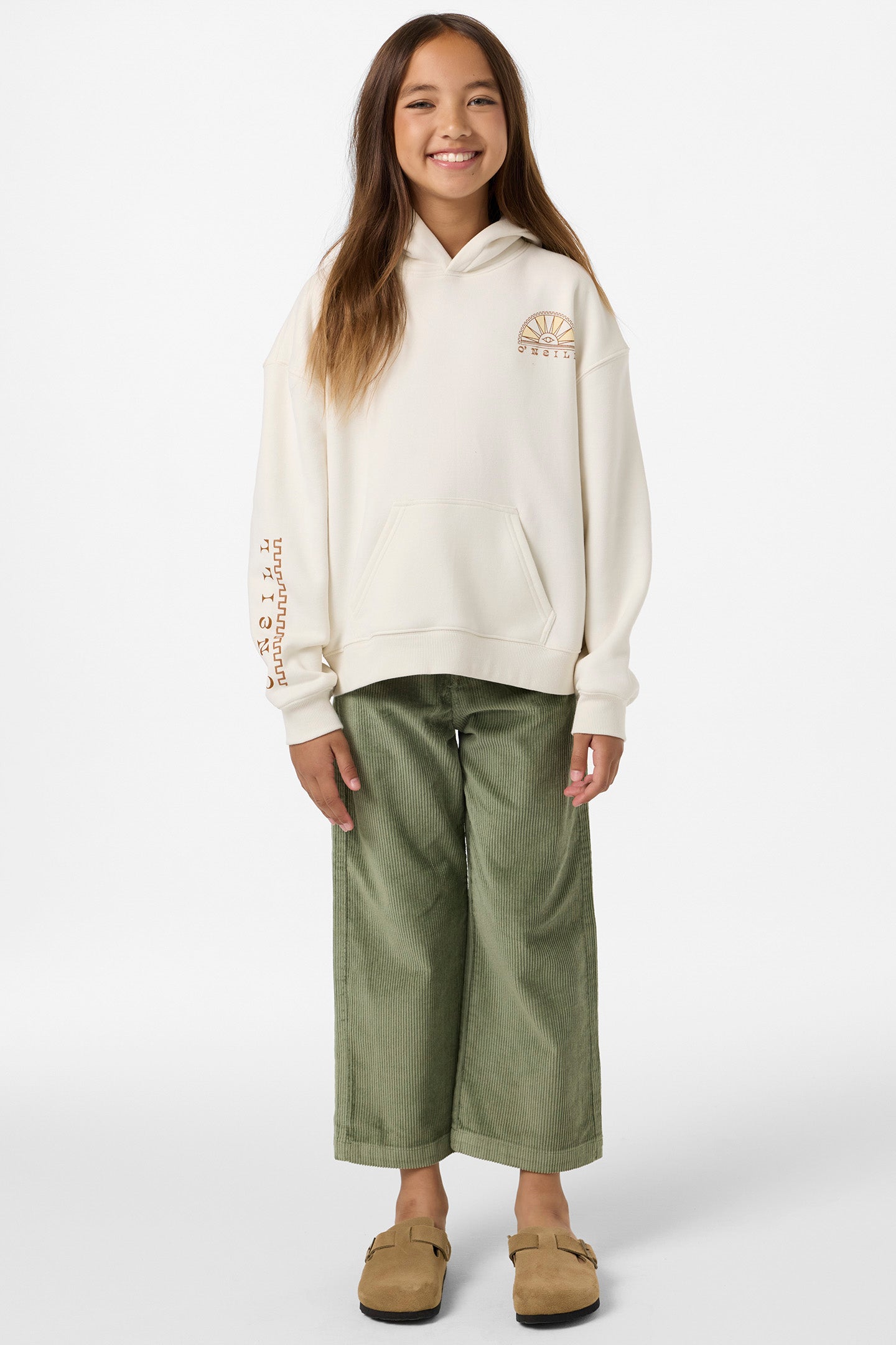 Girl's Sun Eye Oversized Hoodie Pullover Fleece - Tofu | O'Neill