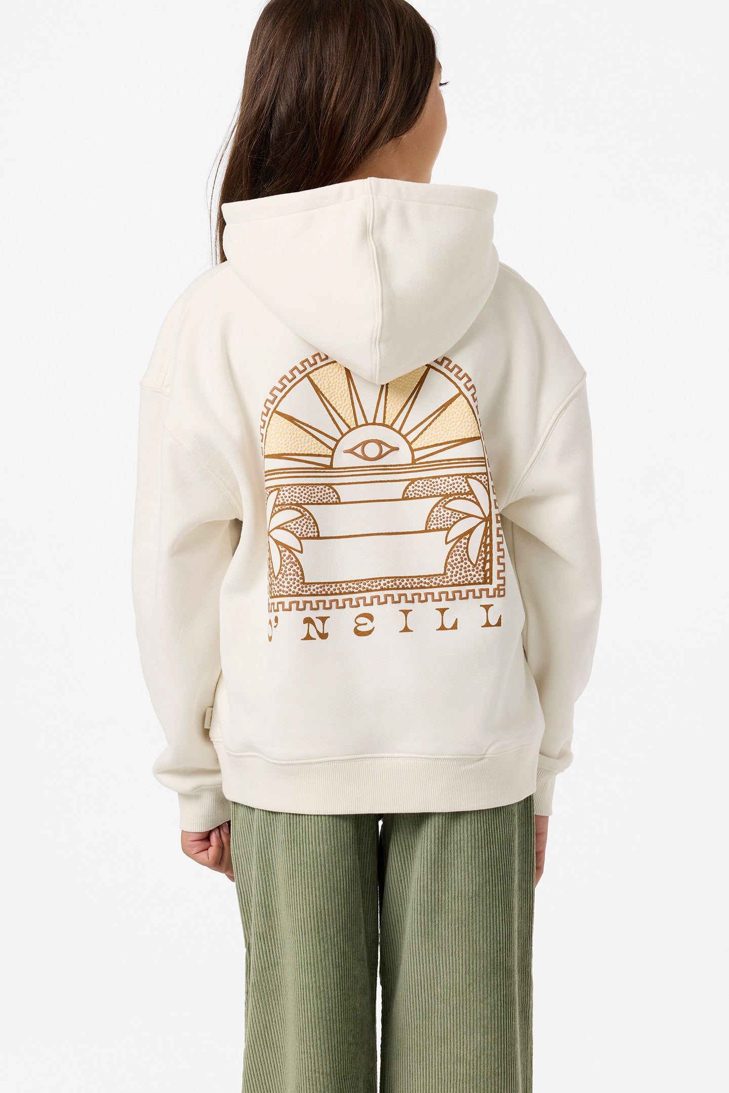 Girl's Sun Eye Oversized Hoodie Pullover Fleece - Tofu | O'Neill