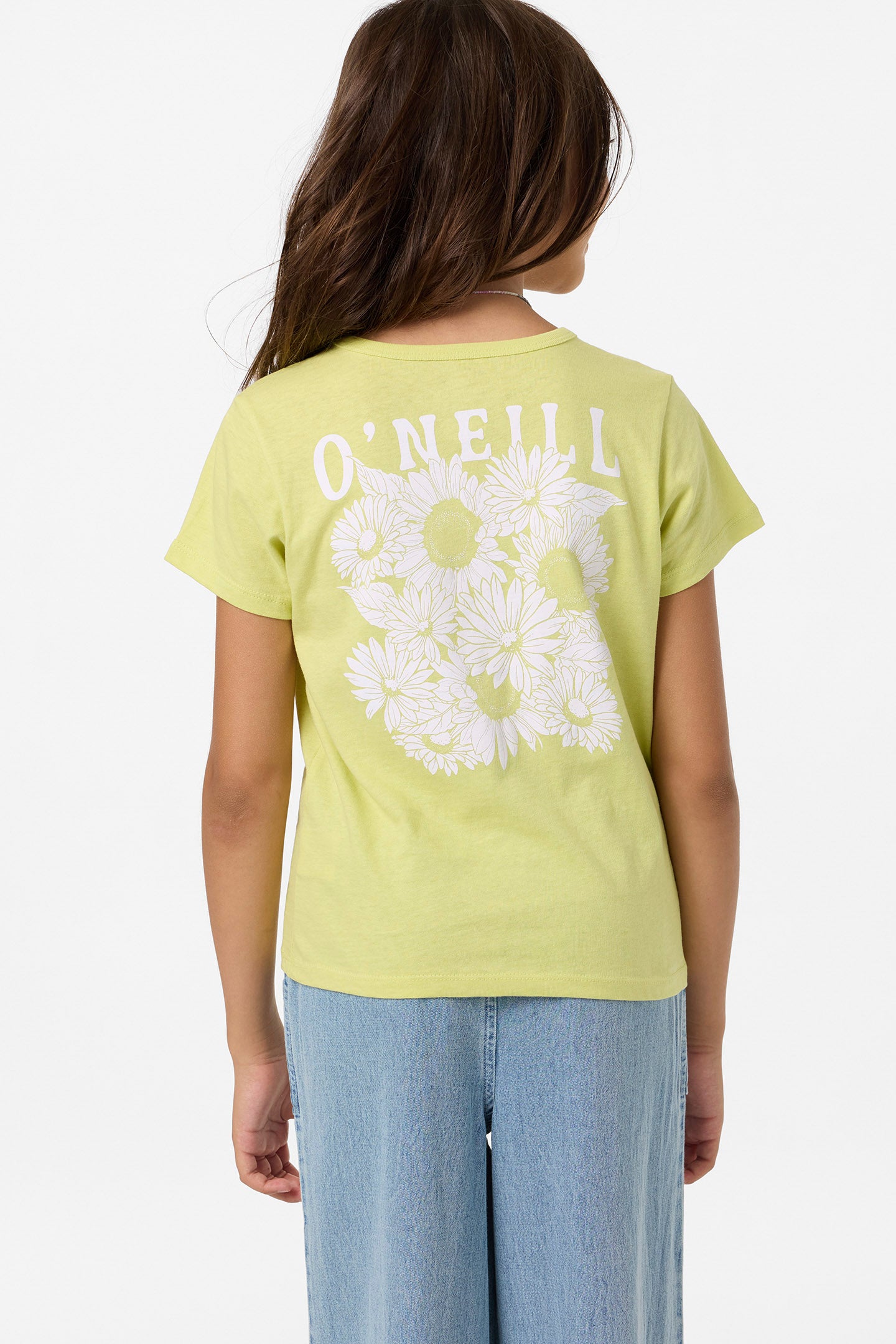 Girl's Heritage Daisy Oversized Tee - Celery | O'Neill