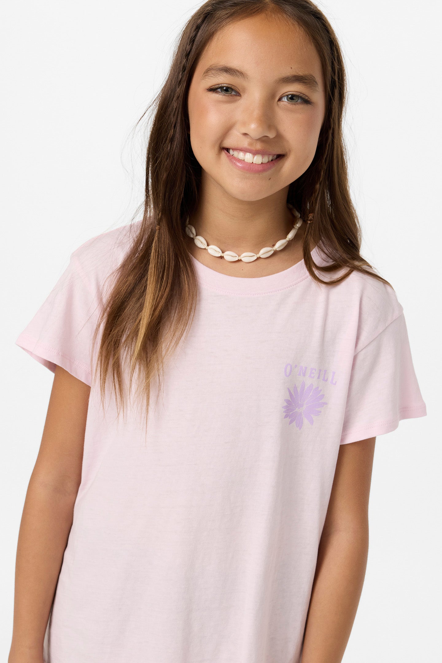 Girl's Heritage Daisy Oversized Tee - Pink | O'Neill