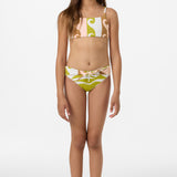 Girl's Skylar Palm Tie Back Revo Bralette Top Set