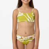 Girl's Skylar Palm Tie Back Revo Bralette Top Set