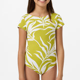 Girl's Skylar Palm Tie Back Surf Suit