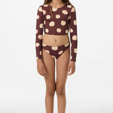 Girl's Camila Shell Long Sleeve Crop Top Set