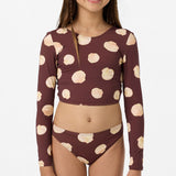 Girl's Camila Shell Long Sleeve Crop Top Set