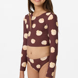 Girl's Camila Shell Long Sleeve Crop Top Set