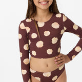 Girl's Camila Shell Long Sleeve Crop Top Set