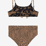 Girl's Maya Floral Tie Back Revo Bralette Top Set