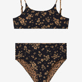Girl's Maya Floral Tie Back Revo Bralette Top Set