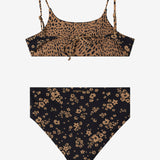 Girl's Maya Floral Tie Back Revo Bralette Top Set