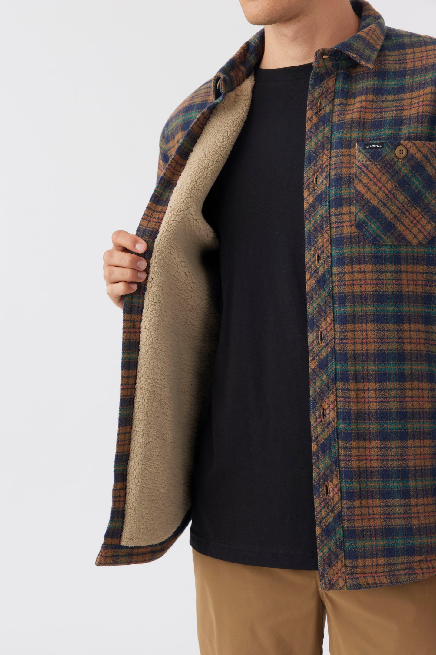 REDMOND FLANNEL HIGH PILE LINED JACKET