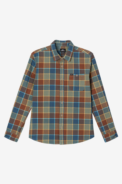 Winslow Plaid Flannel Long Sleeve Shirt - Sage | O'Neill