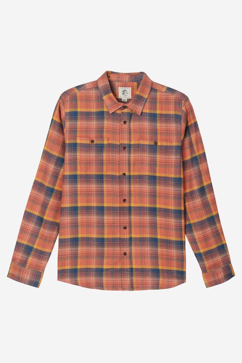 O'Riginals Jonez Flannel Long Sleeve Shirt - Auburn | O'Neill