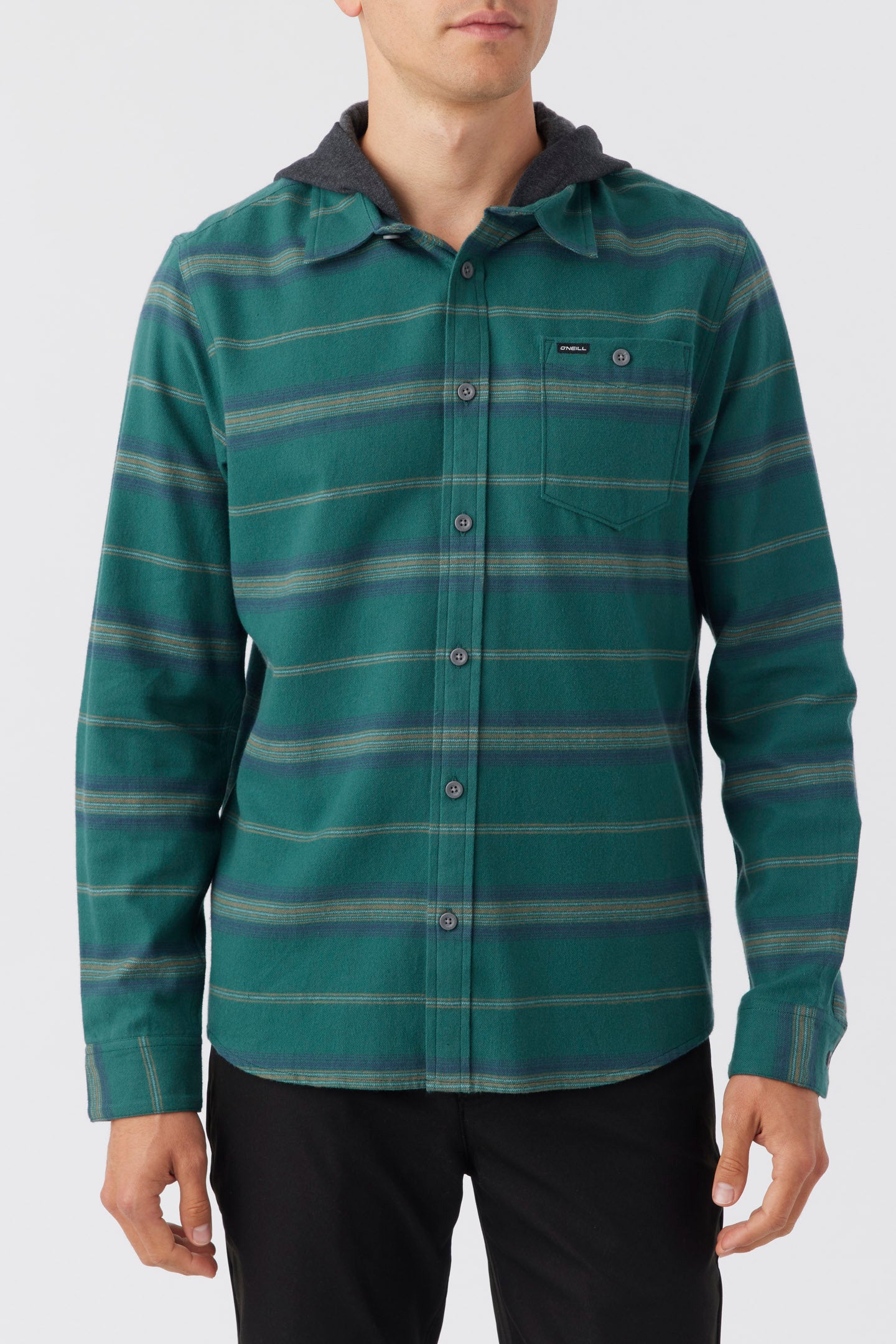 REDMOND HOOD FLANNEL LONG SLEEVE SHIRT