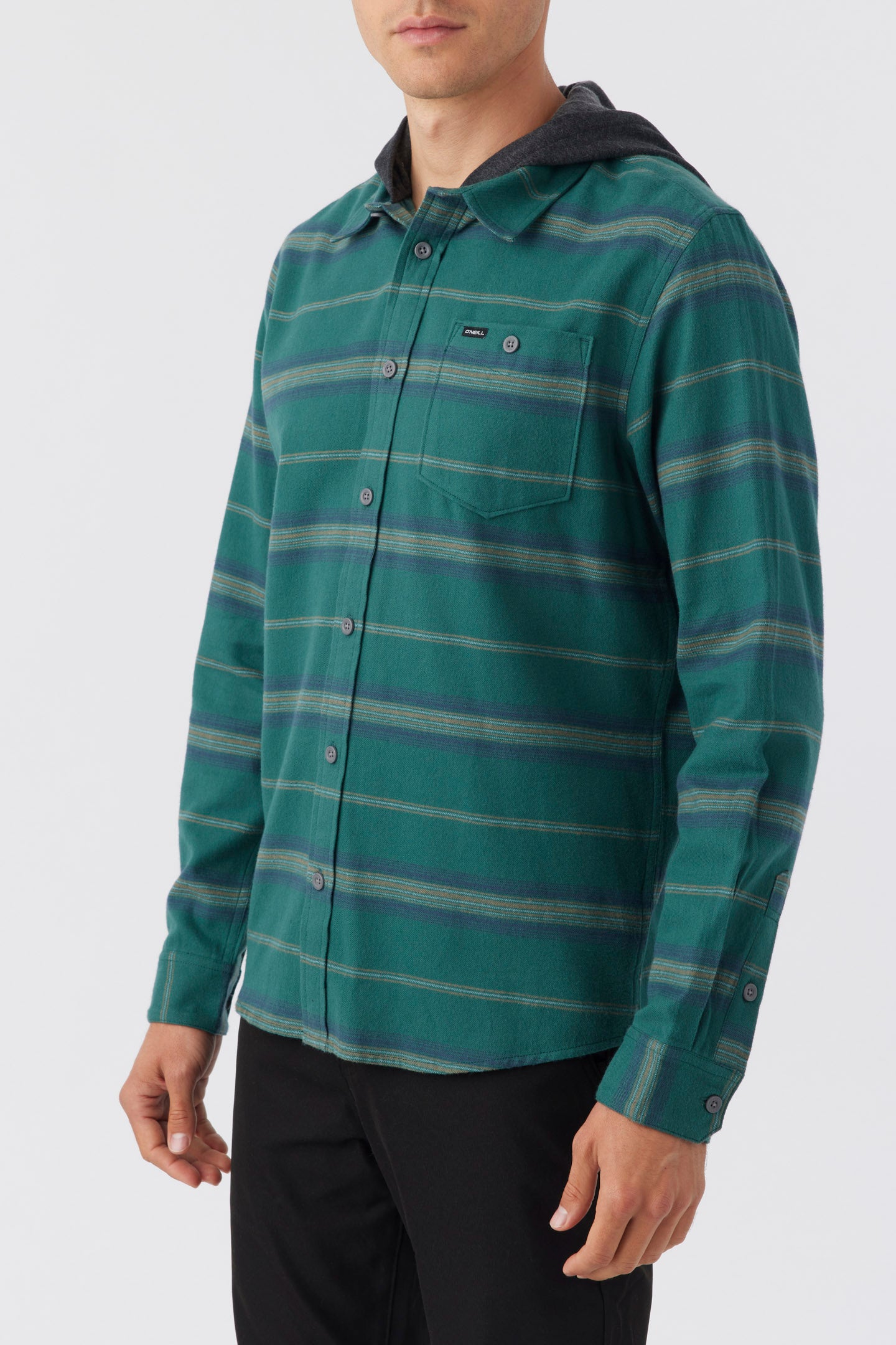 REDMOND HOOD FLANNEL LONG SLEEVE SHIRT