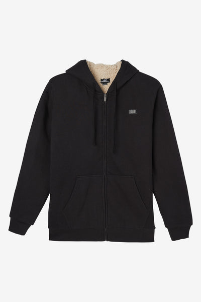 Fairplay Black Sherpa Half-Zip Hoodie