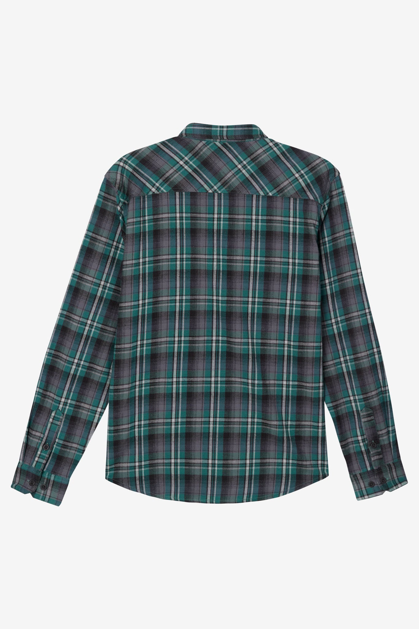 Boy's Redmond Plaid Stretch Flannel Shirt - Ivy Green | O'Neill