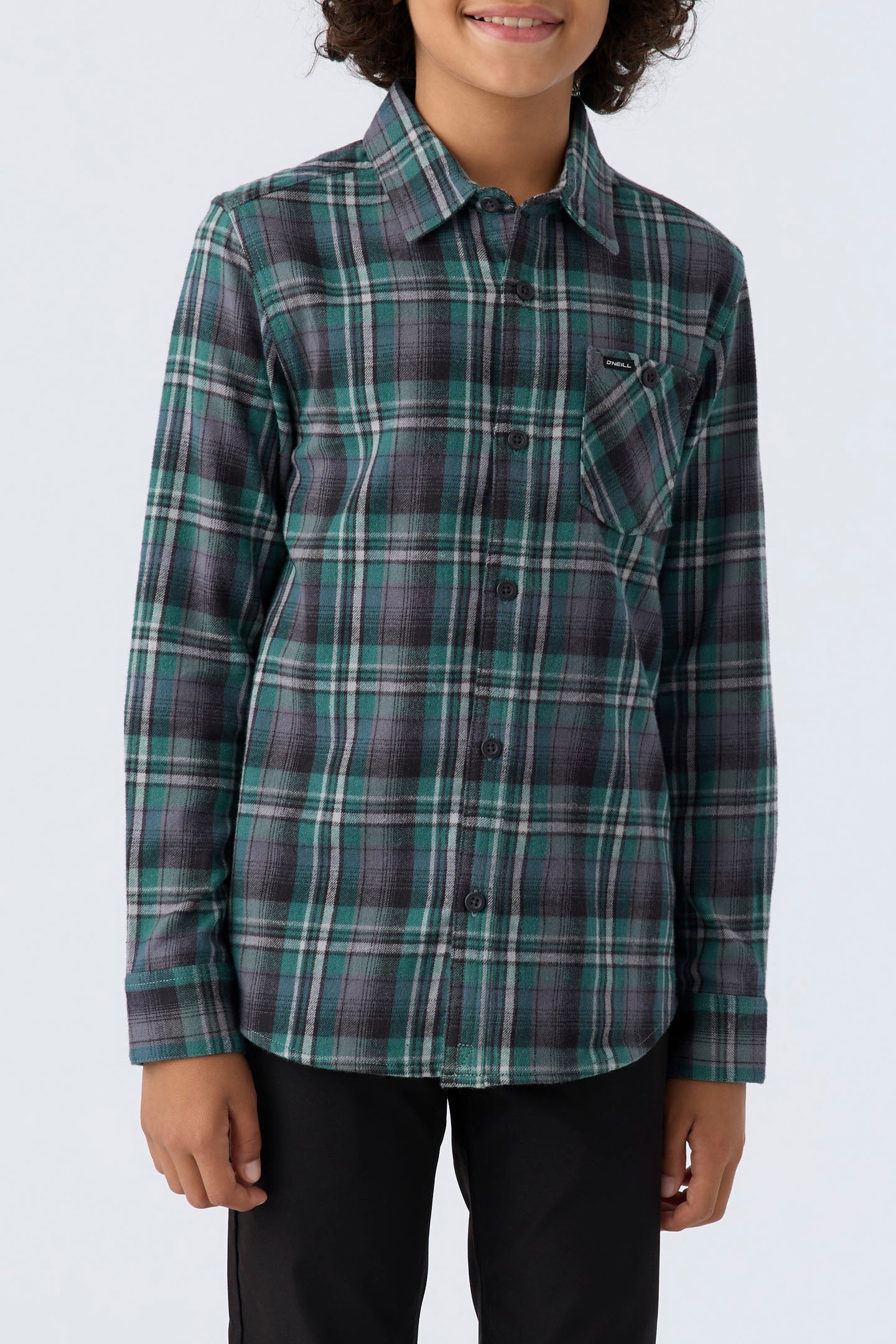 BOY'S REDMOND PLAID STRETCH FLANNEL SHIRT