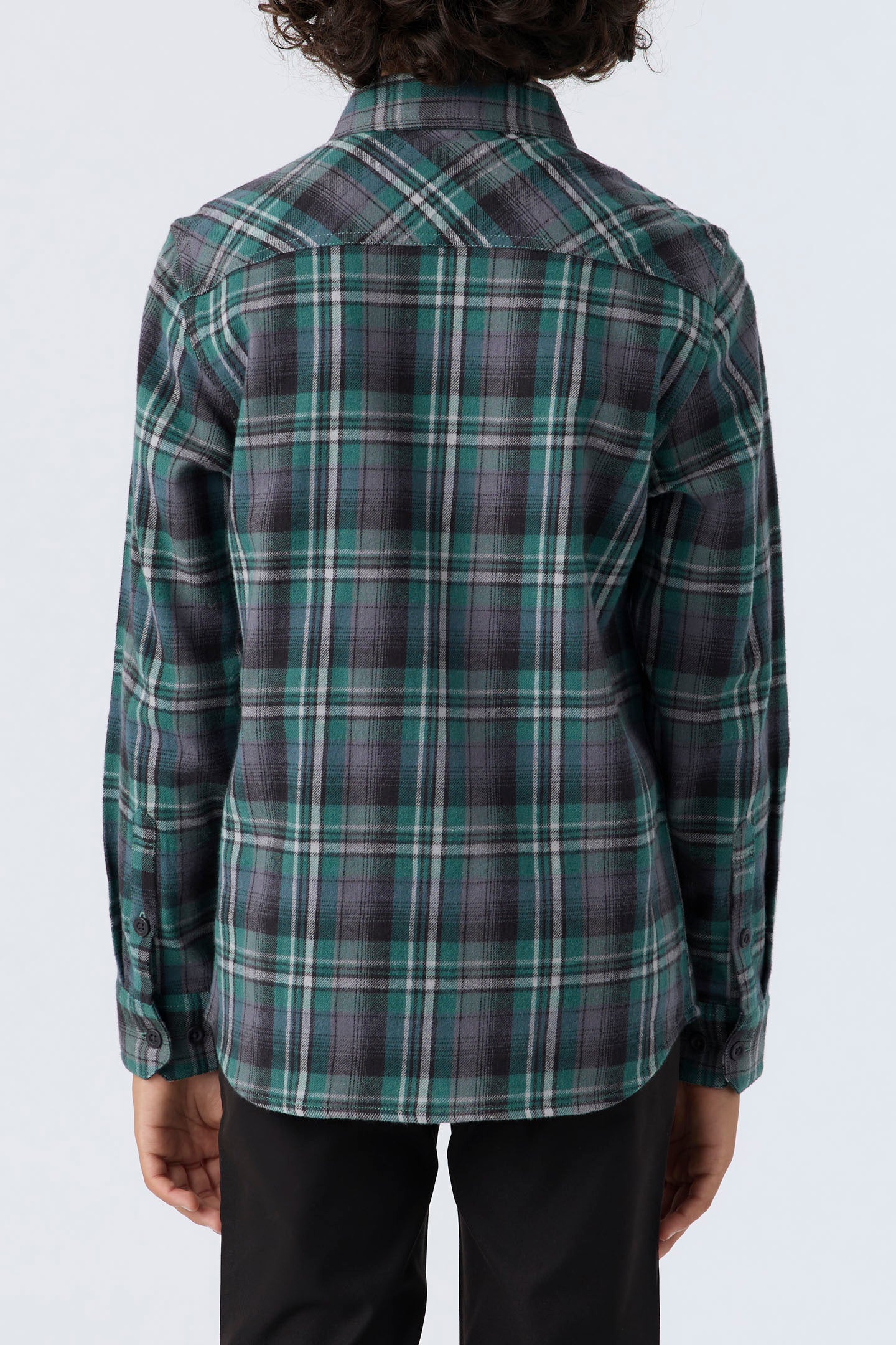 BOY'S REDMOND PLAID STRETCH FLANNEL SHIRT