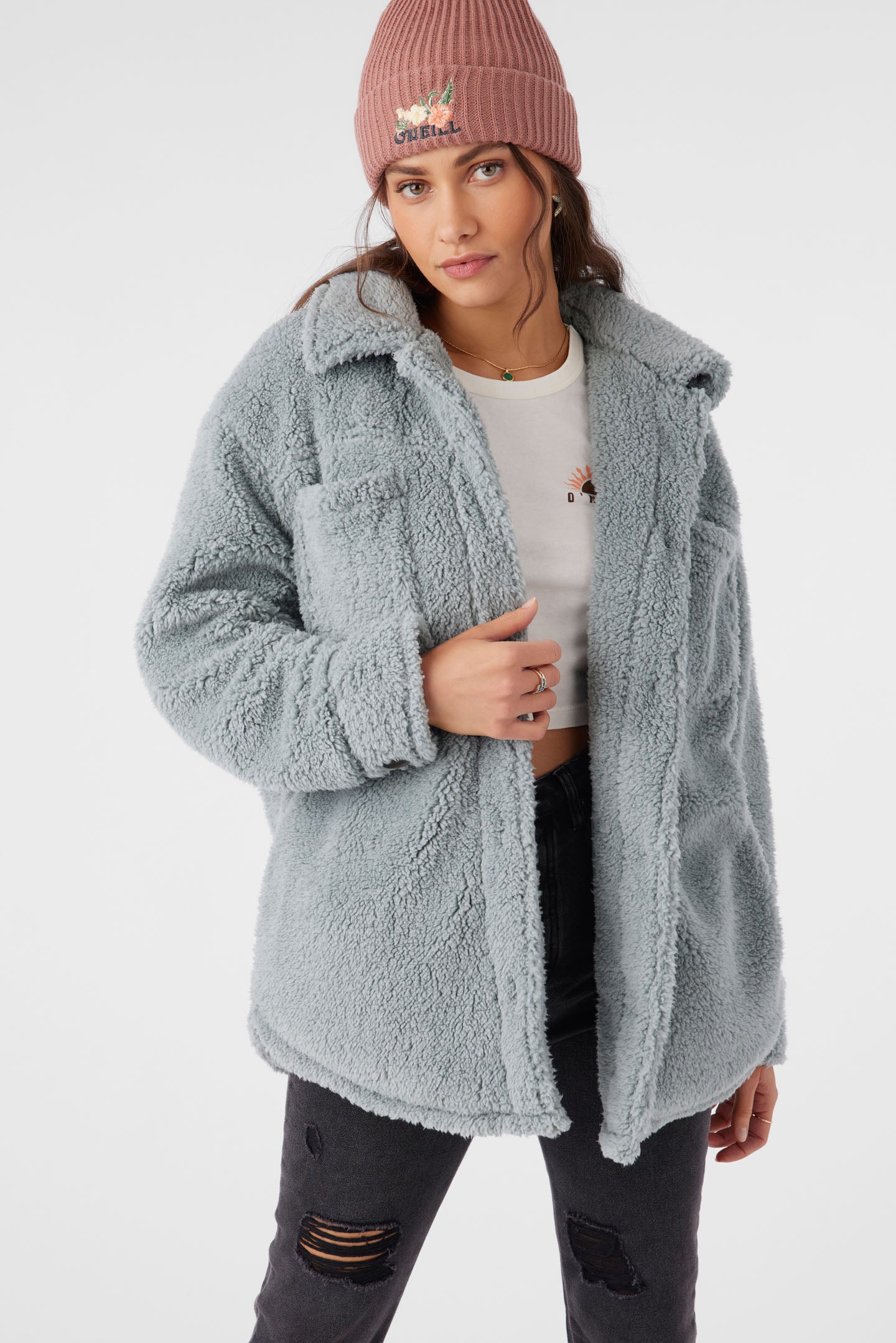 HEATH HIGH PILE OVERSIZED FLEECE JACKET