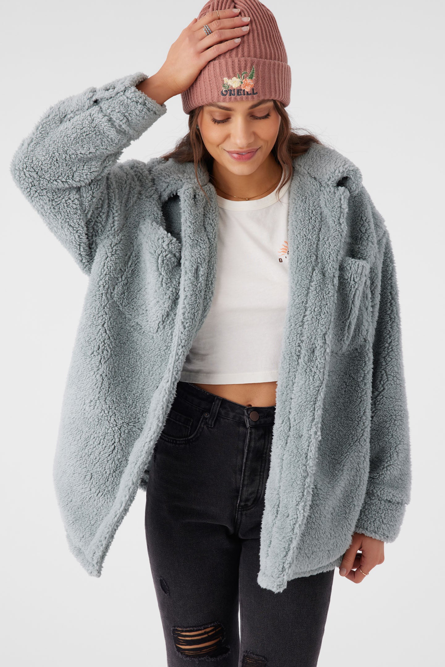 HEATH HIGH PILE OVERSIZED FLEECE JACKET