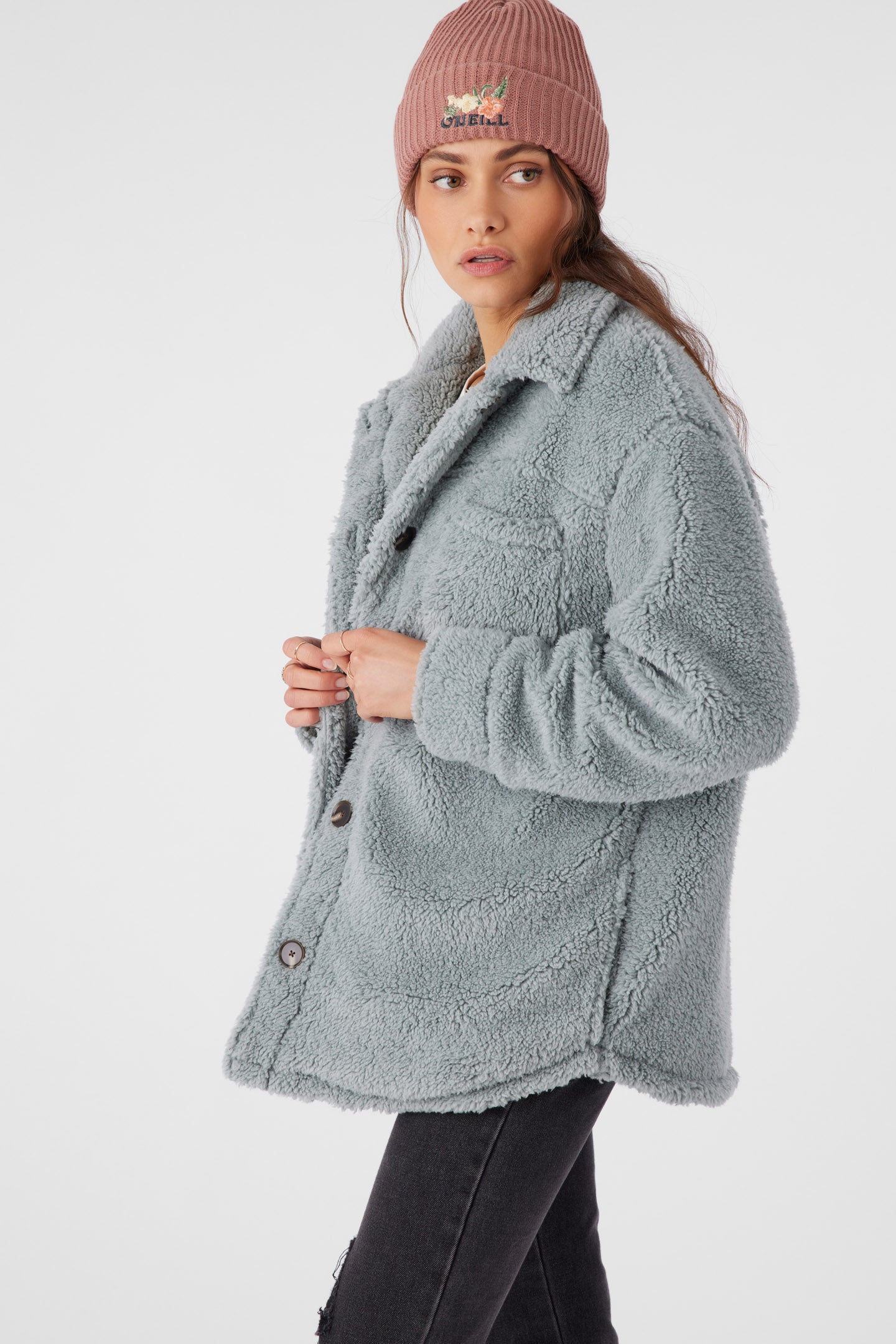 【Her lip to】Wool Blend Jacket グレー S サイズ Sheep wool jacket in gray color | eFurs