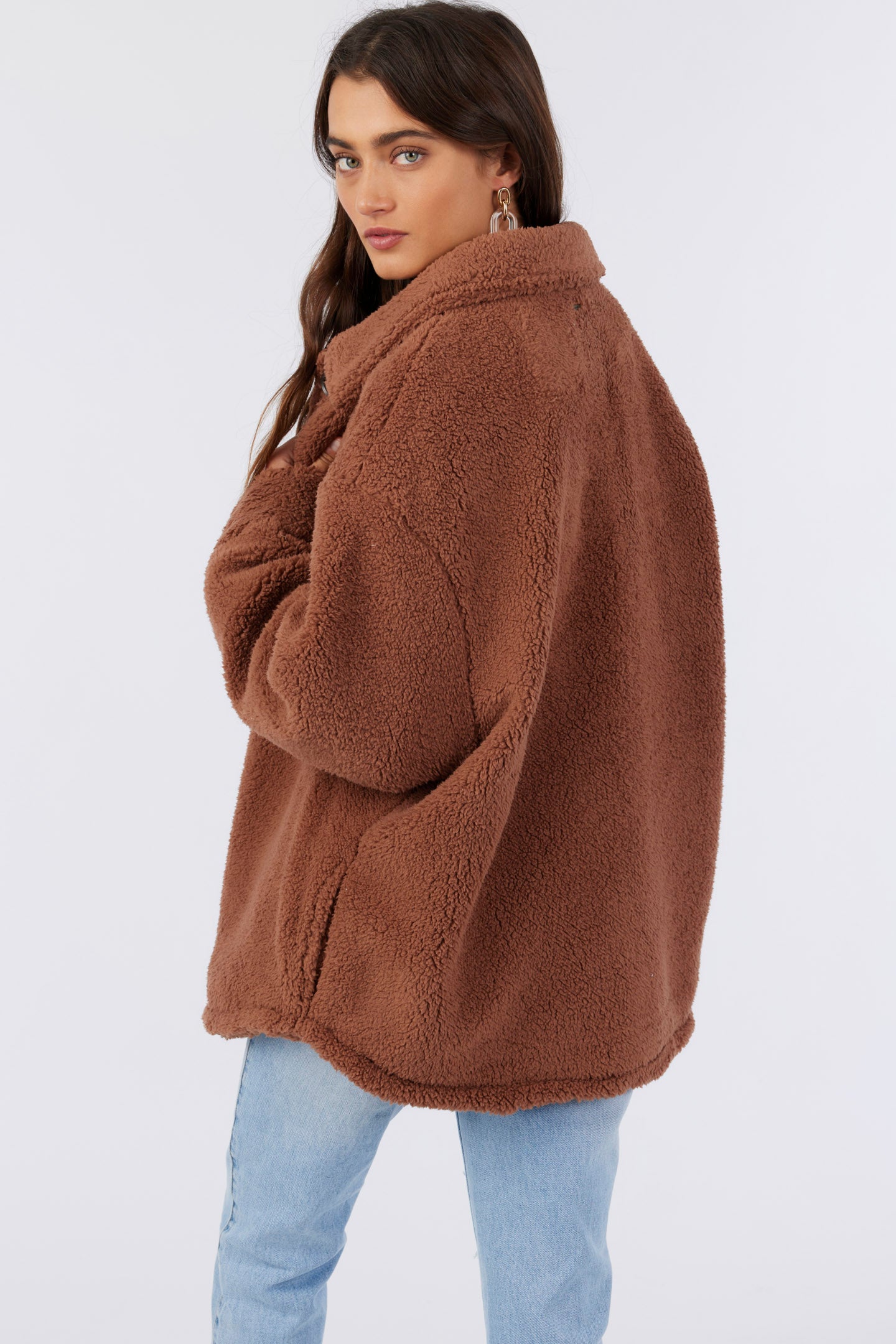 HEATH HIGH PILE OVERSIZED FLEECE JACKET