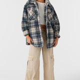 Heath Plaid High Pile Oversized Fleece Jacket