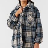 Heath Plaid High Pile Oversized Fleece Jacket