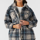 Heath Plaid High Pile Oversized Fleece Jacket