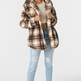 Heath Plaid High Pile Oversized Fleece Jacket
