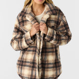 Heath Plaid High Pile Oversized Fleece Jacket