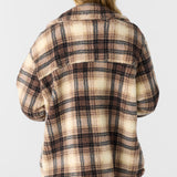 Heath Plaid High Pile Oversized Fleece Jacket
