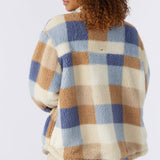 Heath Plaid High Pile Oversized Fleece Jacket