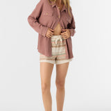 Tour Waffle Knit Oversized Fit Shacket