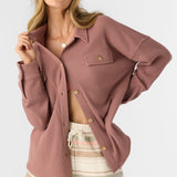 Tour Waffle Knit Oversized Fit Shacket