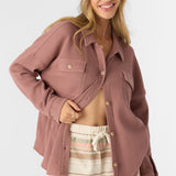 Tour Waffle Knit Oversized Fit Shacket