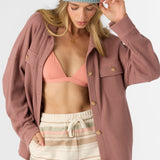 Tour Waffle Knit Oversized Fit Shacket