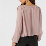 River Solid Long Sleeve Top