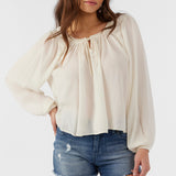 River Solid Long Sleeve Top