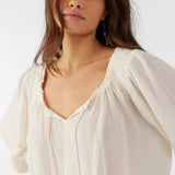 River Solid Long Sleeve Top