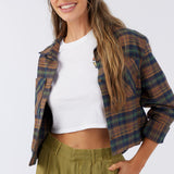 Pippa Crop Flannel Top