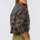 Pippa Crop Flannel Top