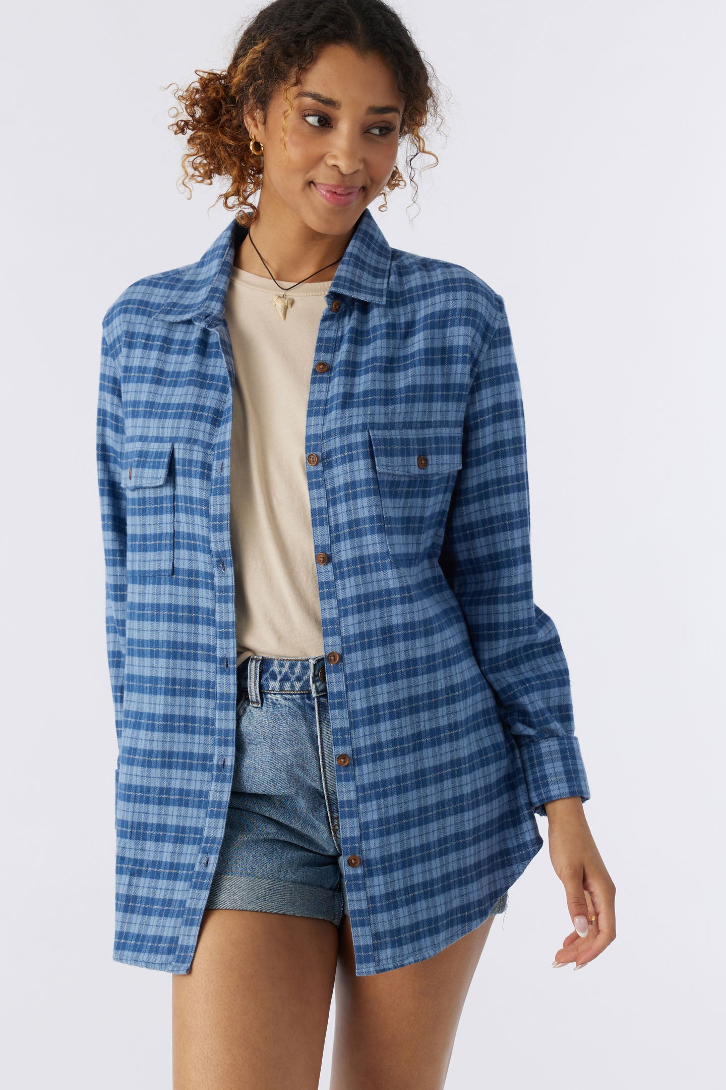 BROOKS OVERSIZED FLANNEL TOP