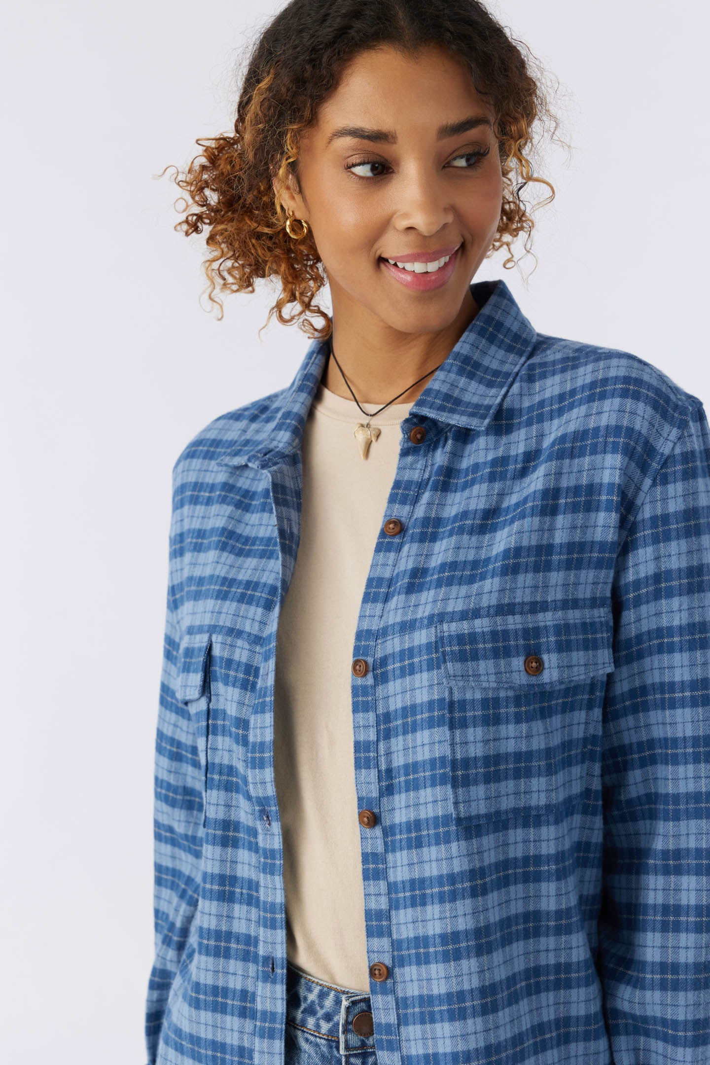 BROOKS OVERSIZED FLANNEL TOP