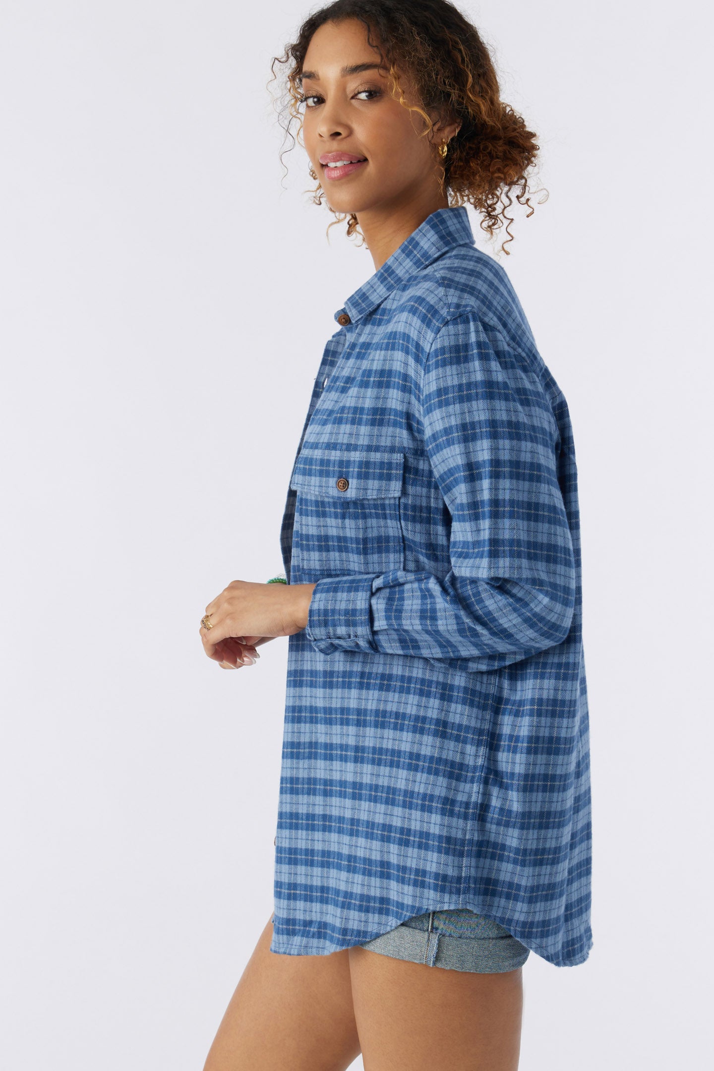 BROOKS OVERSIZED FLANNEL TOP