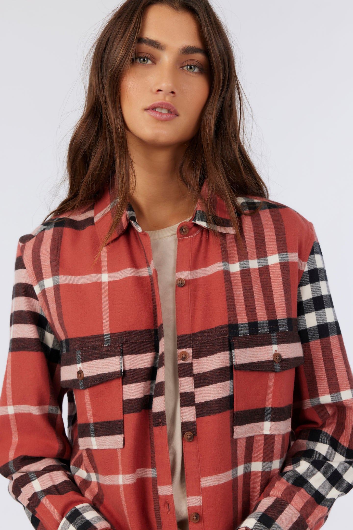 BROOKS OVERSIZED FLANNEL TOP