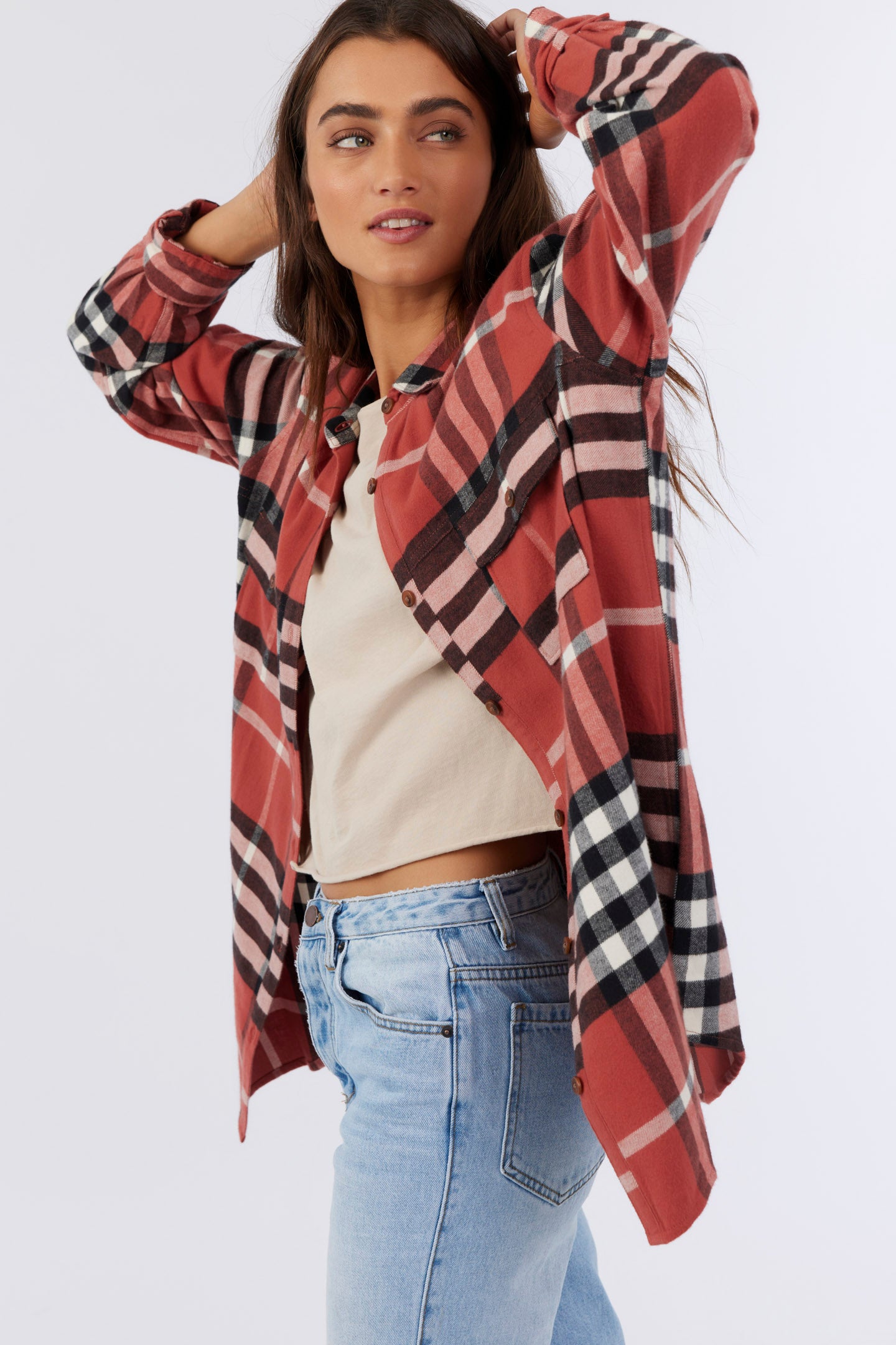 BROOKS OVERSIZED FLANNEL TOP