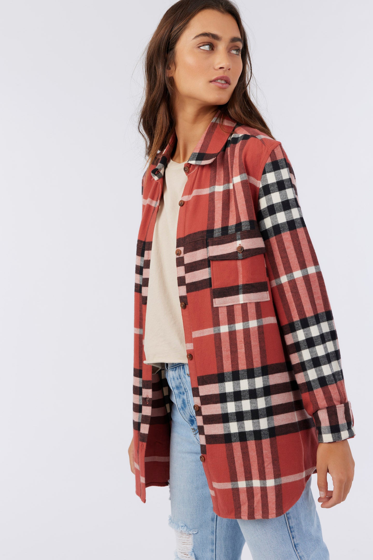 BROOKS OVERSIZED FLANNEL TOP