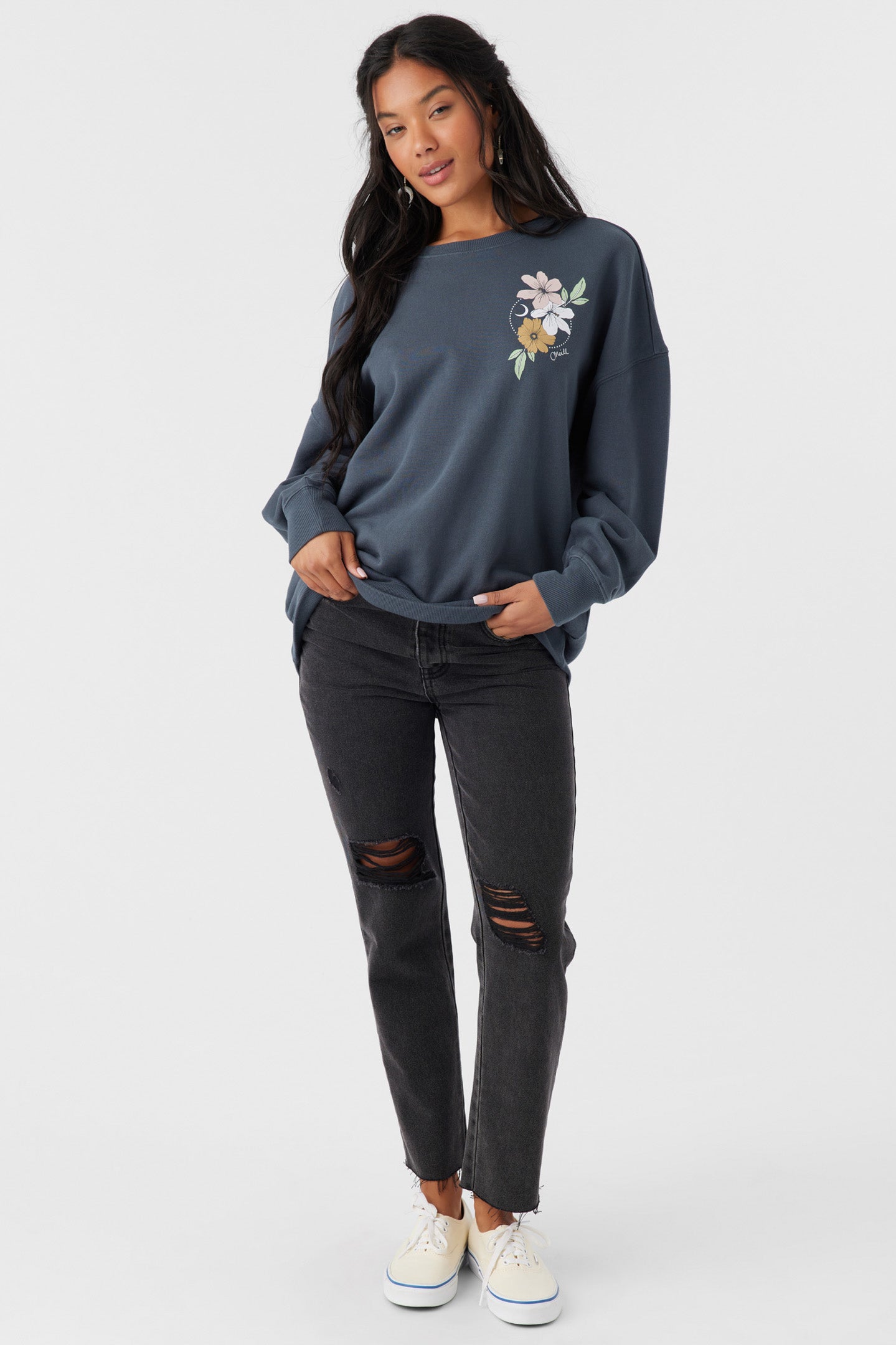 CHOICE CREWNECK OVERSIZED-FIT FLEECE PULLOVER